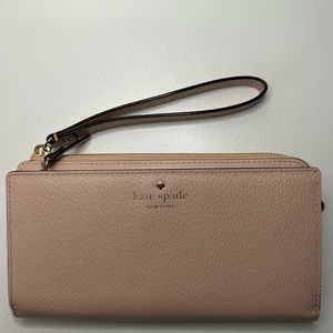 Kate Spade - Large Light Pink Wristlet Wallet